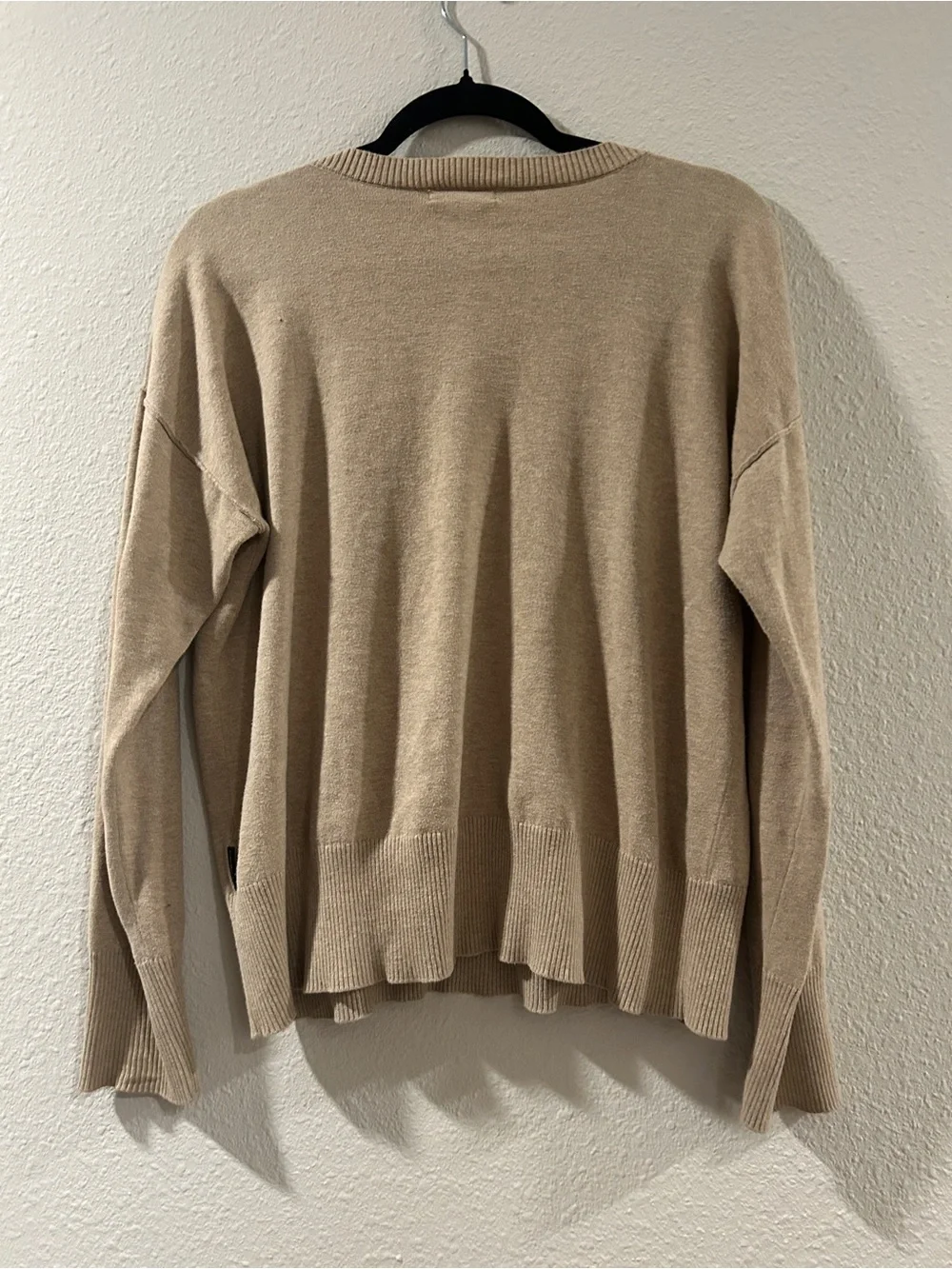 Calvin Klein Jeans Beige V-Neck Woman’s Sweater